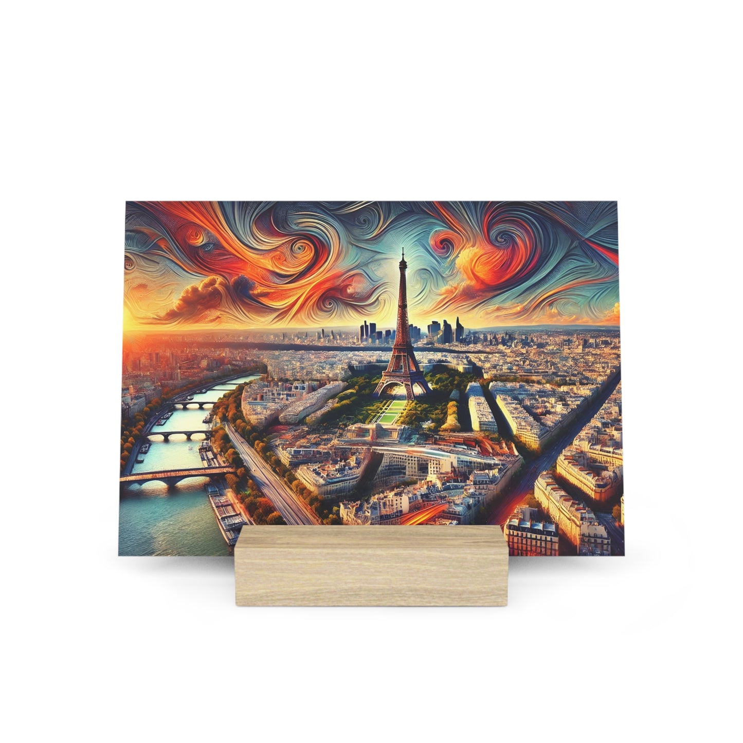 Paris Dreamscape: Abstract Eiffel Tower Gallery Board – Artistic Panorama