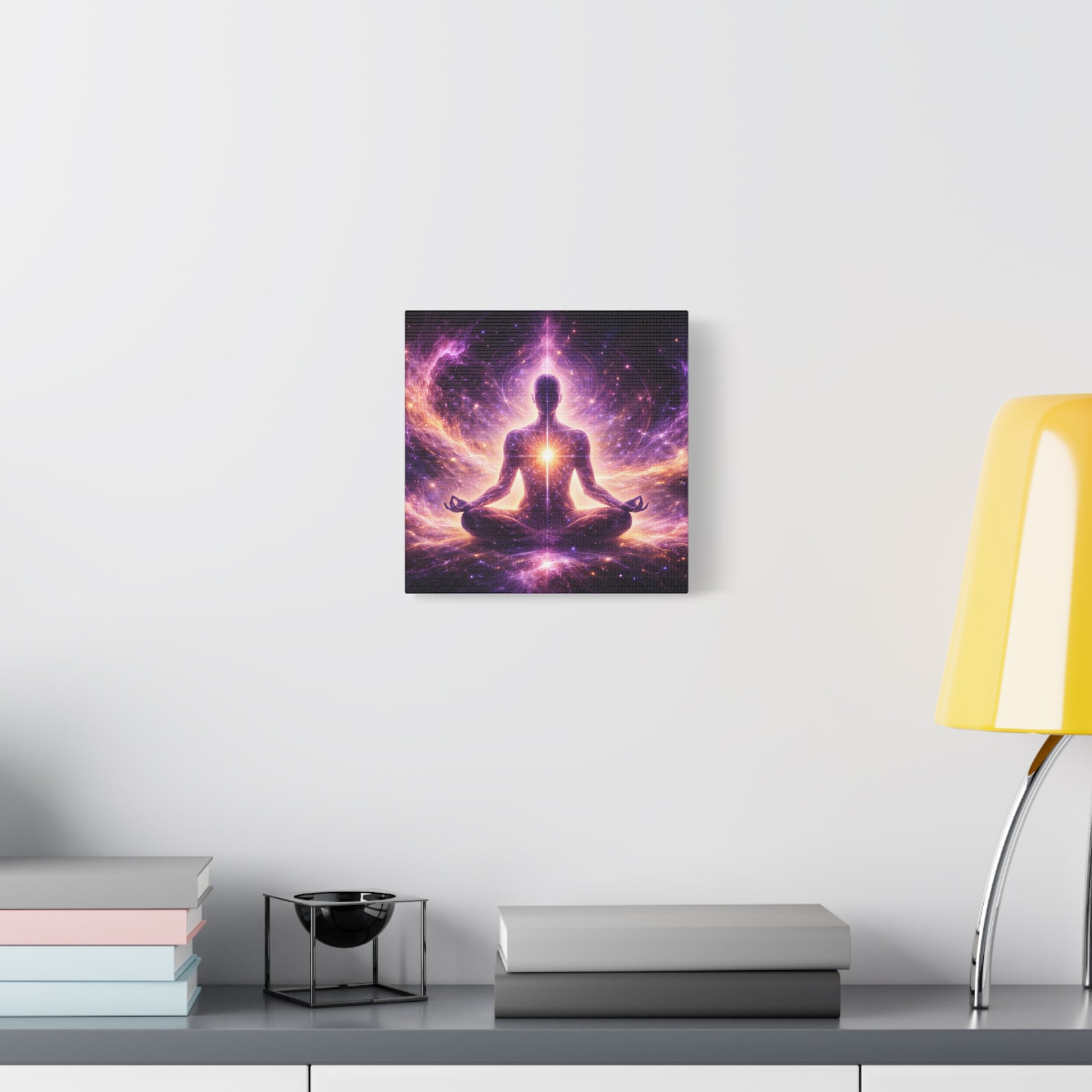 Cosmic Meditation Canvas – Spiritual Galaxy Energy Wall Art, canvas wall art, gallery image 15 of 40