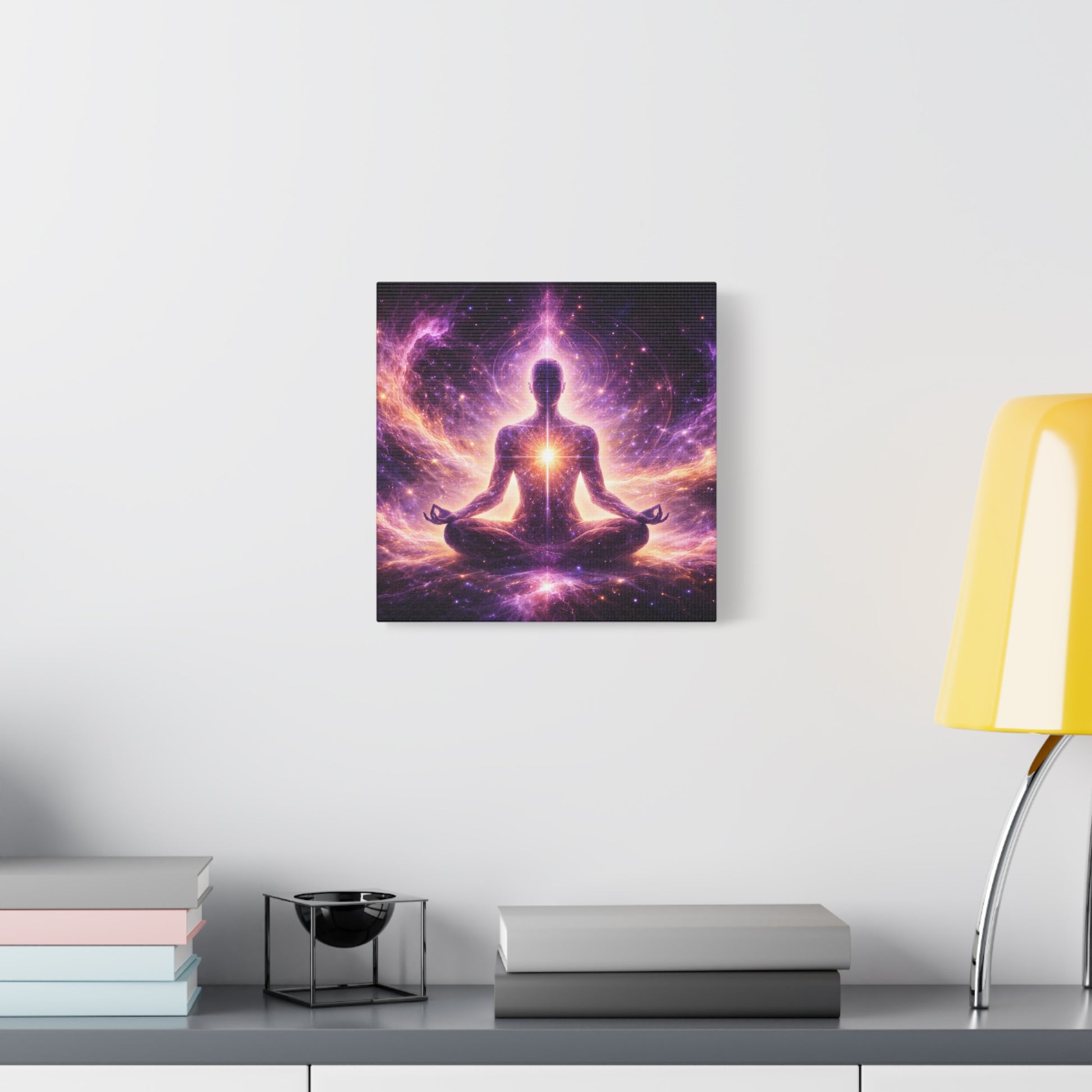 Cosmic Meditation Canvas – Spiritual Galaxy Energy Wall Art, canvas wall art, gallery image 18 of 40