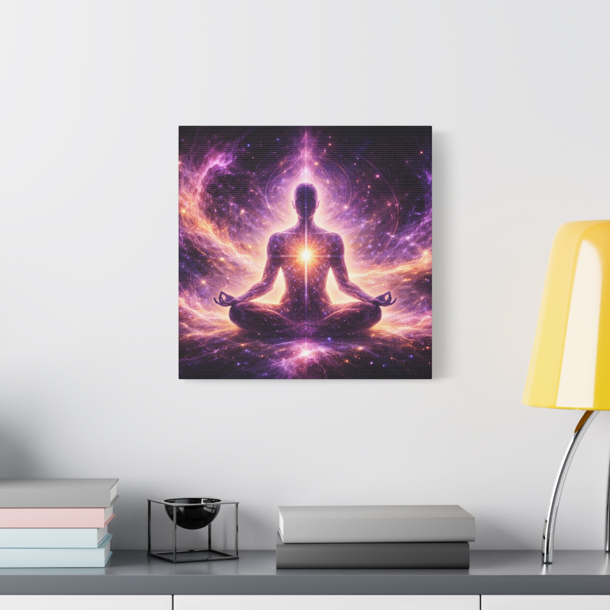 Cosmic Meditation Canvas – Spiritual Galaxy Energy Wall Art, canvas wall art, gallery image 24 of 40