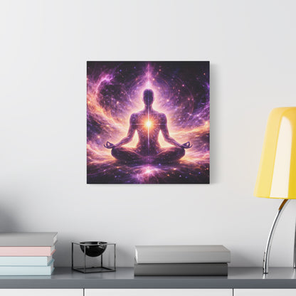 Cosmic Meditation Canvas – Spiritual Galaxy Energy Wall Art, canvas wall art, gallery image 24 of 40