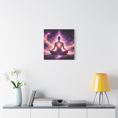 Cosmic Meditation Canvas – Spiritual Galaxy Energy Wall Art, canvas wall art, gallery image 27 of 40