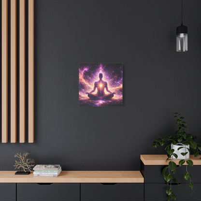 Cosmic Meditation Canvas – Spiritual Galaxy Energy Wall Art, canvas wall art, gallery image 28 of 40