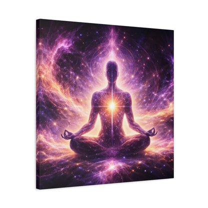 Cosmic Meditation Canvas – Spiritual Galaxy Energy Wall Art, canvas wall art, gallery image 29 of 40
