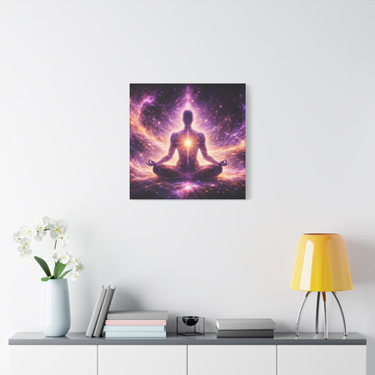 Cosmic Meditation Canvas – Spiritual Galaxy Energy Wall Art, canvas wall art, gallery image 30 of 40