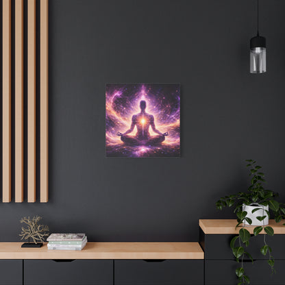 Cosmic Meditation Canvas – Spiritual Galaxy Energy Wall Art, canvas wall art, gallery image 31 of 40