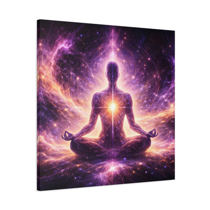 Cosmic Meditation Canvas – Spiritual Galaxy Energy Wall Art, canvas wall art, gallery image 32 of 40
