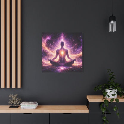 Cosmic Meditation Canvas – Spiritual Galaxy Energy Wall Art, canvas wall art, gallery image 34 of 40