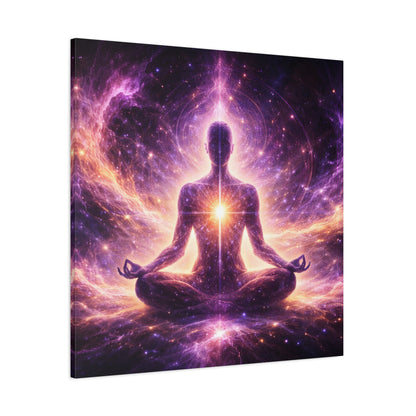 Cosmic Meditation Canvas – Spiritual Galaxy Energy Wall Art, canvas wall art, gallery image 38 of 40