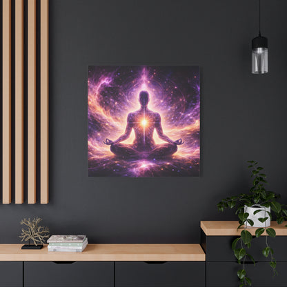 Cosmic Meditation Canvas – Spiritual Galaxy Energy Wall Art, canvas wall art, gallery image 40 of 40