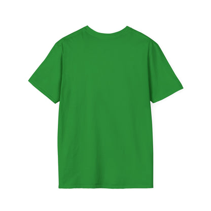 Back view of a solid green short-sleeve crew-neck T-shirt with no visible logos or patterns.