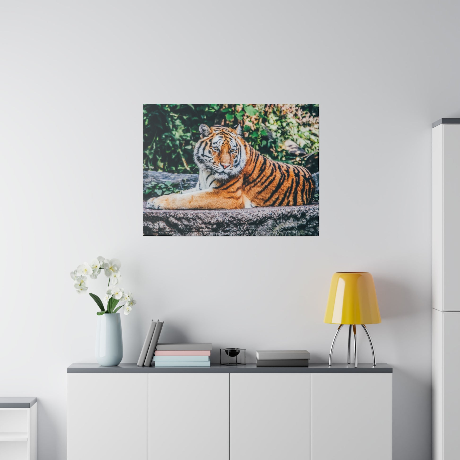 Wildlife tiger wall decor on canvas